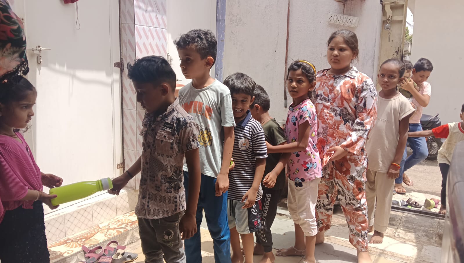 Water Bottle Distribution for Underprivileged Students